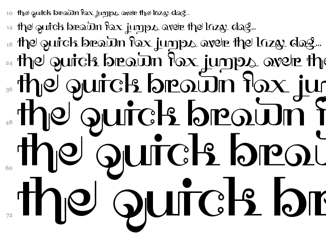 HFF Thai Dye font waterfall
